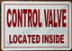 FD Sign Control Valve Located Inside