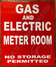 Gas and Electric Meter Room