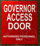 HPD Sign Governor Access Door