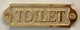 HPD SIGN Brass Toilet Sign-Brass Door