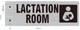 Lactation Room Sign -Two-Sided/Double Sided Projecting, Corridor and Hallway