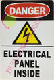 Sign Danger Electrical Panel Inside