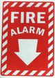 FIRE ALARM SIGNAGE zebra line zb