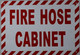 FD SIGN FIRE HOSE CABIENT