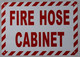 HPD SIGN FIRE HOSE CABIENT