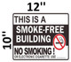 FD SIGN THIS IS A SMOKE-FREE BUILDING