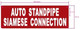 FD SIGN AUTO STANDPIPE SIAMESE CONNECTION