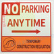 NO PARKING ANYTIME WITH RIGHT ARROW SIGNAGE