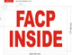 FACP INSIDE SIGNAGE