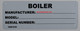 Boiler Registration Number  Signage