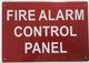 FD FACP FIRE ALARM CONTROL PANEL SIGN