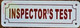 FD INSPECTOR TEST SIGN