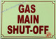 Photoluminescent GAS MAIN SHUT-OFF