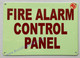 HPD Sign Photoluminescent FIRE ALARM CONTROL PANEL