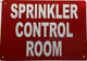 FD Sign SPRINKLER CONTROL ROOM