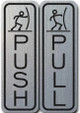 HPD Sign PULL AND PUSH DOOR