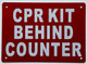 CPR KIT BEHIND COUNTER