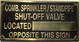 Signage  Cast Aluminum  - cast bronze color/cast brass color