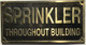 Cast Aluminum  - cast bronze color/cast brass color Sign