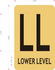 LOWER LEVEL FLOOR NUMBER  Signage