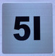 Apartment number 5I signage