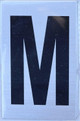 Apartment Number  Signage - Letter M