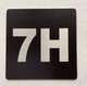 Sign Apartment number 7H