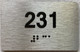 ada apartment number sign silver