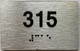 ada apartment number sign silver