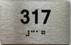 ada apartment number sign silver