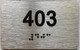unit 403 sign