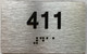 apt number sign silver 411