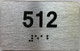 ada apartment number sign silver