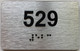 apt number sign silver 529