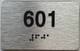 apt number sign silver 601