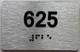 apt number sign silver 625