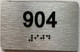 ada apartment number sign silver