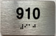 apt number sign silver 910