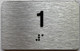 apt number sign silver 1