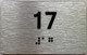 ada apartment number sign silver