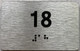 ada apartment number sign silver