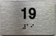 ada apartment number sign silver