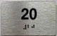 ada apartment number sign silver