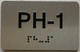 unit PH-1 sign