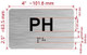 Apartment number  - Unit number  / Suite  comes with Raised letters & Grade 2 Braille - Includes Red Adhesive pad for Easy Installation - The park Ave Line (PH- PENTHOUSE)