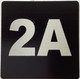 Apartment number 2A  - UNIT NUMBER 2A /SUITE 2A  (BLACK, DOUBLE SIDED TAPE) -Broadway Line