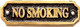 Signage BRASS/BLACK NO SMOKING  (BRASS)