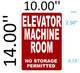 Frame  Elevator MACHINE ROOM