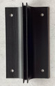 ALUMINIUM BRACKET FOR Two-Sided/Double sided Projecting, Corridor and Hallway  (Aluminum, black)-The Hallway Line