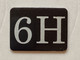 Mailbox Number Apt 6H